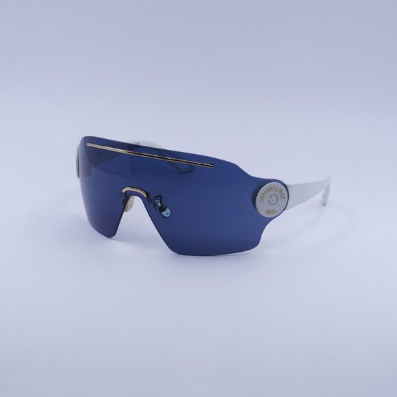 🕶️ New Dior DIORPACIFIC M1U 96B0 Sunglasses - Gold/White Frame, Blue Lenses - Picture 4 of 11